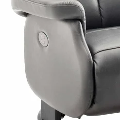 Grauer Fernsehessel Enjisaco mit ausklappbarer Schlaffunktion^Wohnen