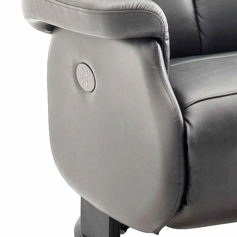 Grauer Fernsehessel Enjisaco mit ausklappbarer Schlaffunktion^Wohnen