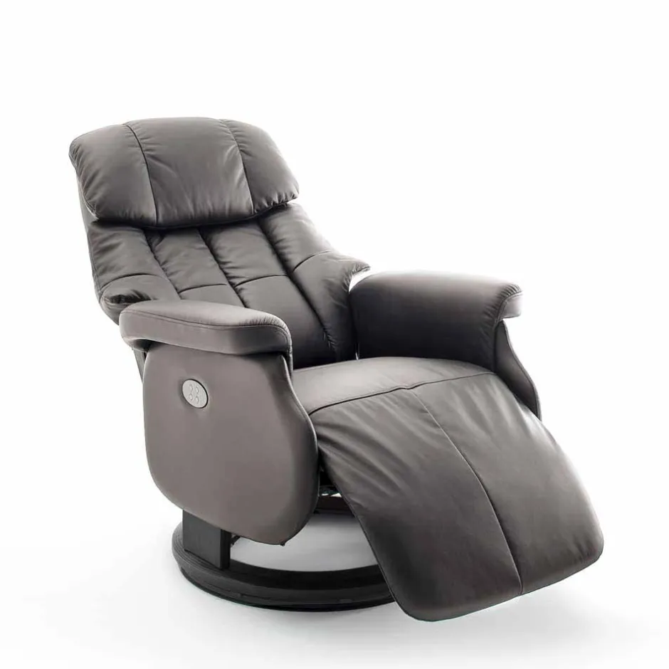 Grauer Fernsehessel Enjisaco mit ausklappbarer Schlaffunktion^Wohnen