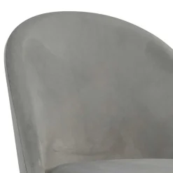 Grauer Samt-Barstuhl im Retro Look - Hovalta (2er Set)^Wohnen