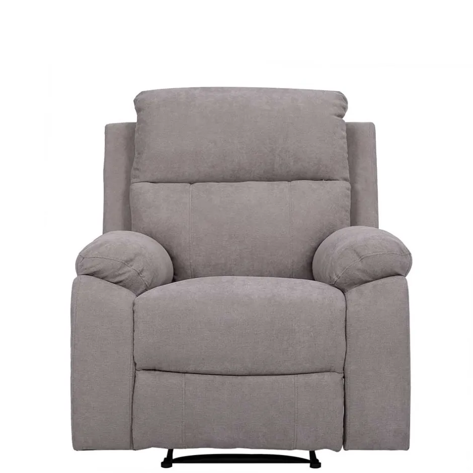 Grauer Sessel mit Taschenfederkern - Extrados^Wohnen Discount