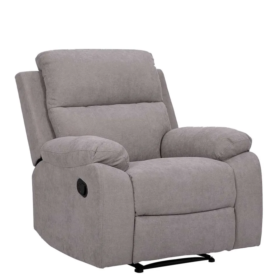 Grauer Sessel mit Taschenfederkern - Extrados^Wohnen Discount