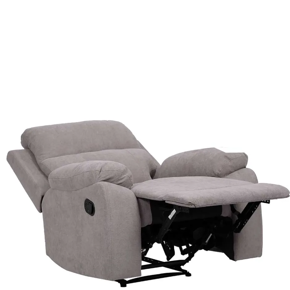 Grauer Sessel mit Taschenfederkern - Extrados^Wohnen Discount