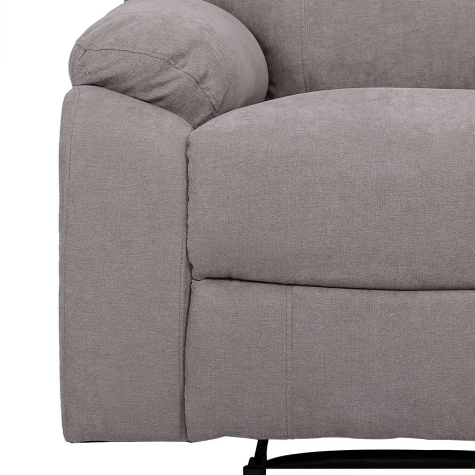 Grauer Sessel mit Taschenfederkern - Extrados^Wohnen Discount