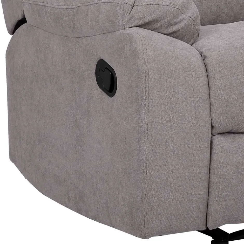 Grauer Sessel mit Taschenfederkern - Extrados^Wohnen Discount