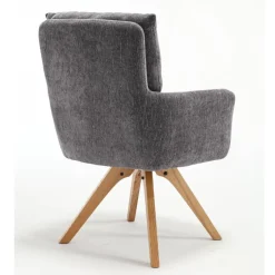 Wohnen Grauer Tischsessel mit Federkern - Cregorian (2er Set)