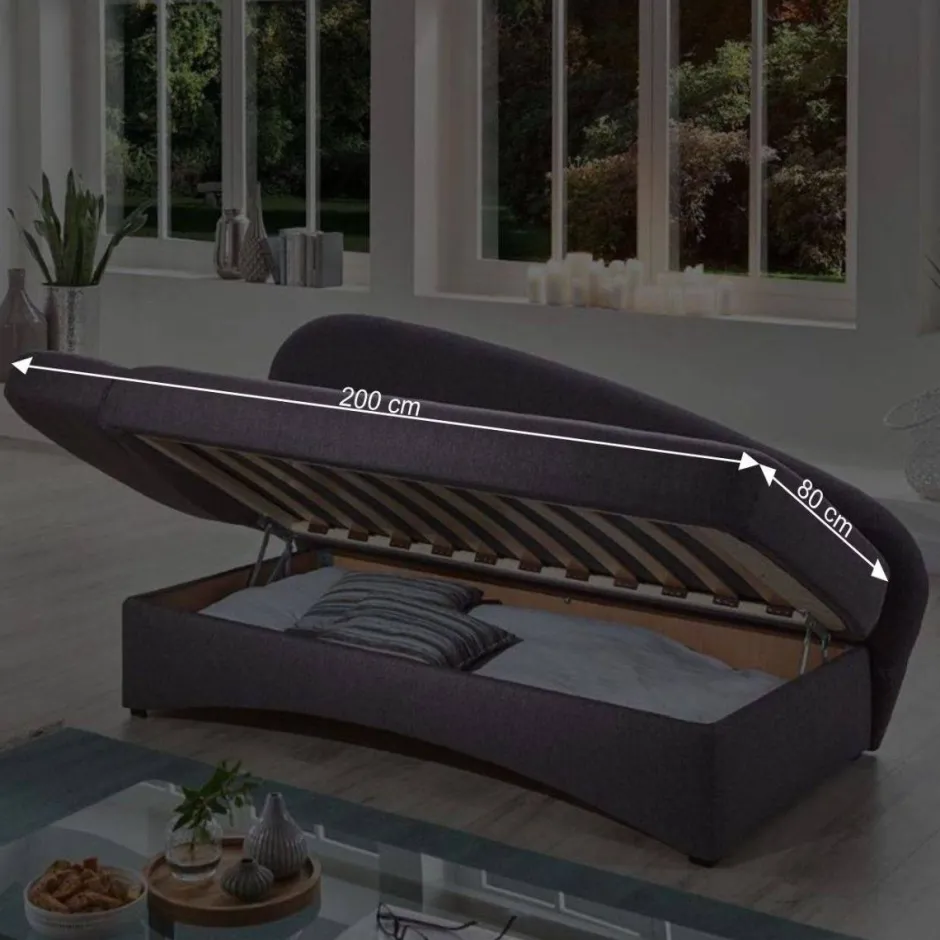 Wohnen Graues Daybed mit Bettkasten - Perfect