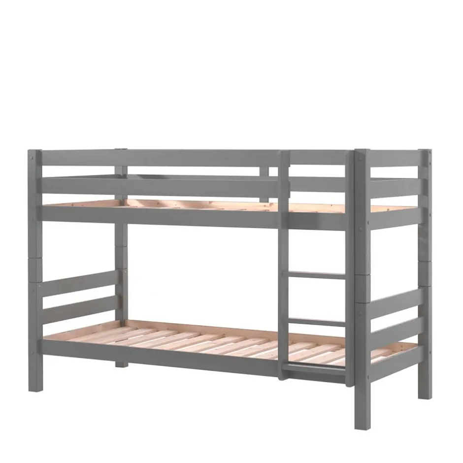 Kinder Wohnen Graues Stockbett Etagenbett in drei Höhen - Vadromo