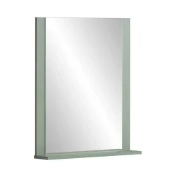 Wohnen Graugrüner Spiegel mit Ablage - Velmarun