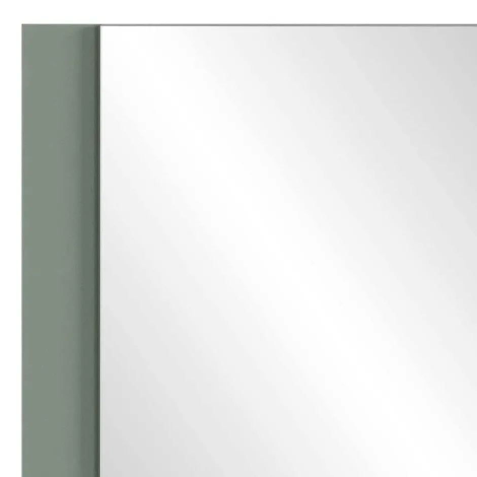 Wohnen Graugrüner Spiegel mit Ablage - Velmarun