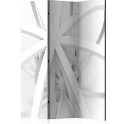 Wohnen Grauton Paravent mit abstraktem Motiv - Legramo