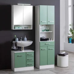 Grüne Badezimmermöbel günstig - Loenixa (dreiteilig)^Wohnen Online