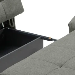 Grüne Funktionscouch mit Bettkasten - Granita^Wohnen Discount