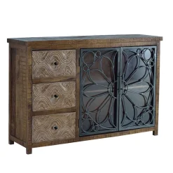 Große Design Kommode mit Glas Metalltüren - Everton^Wohnen Online