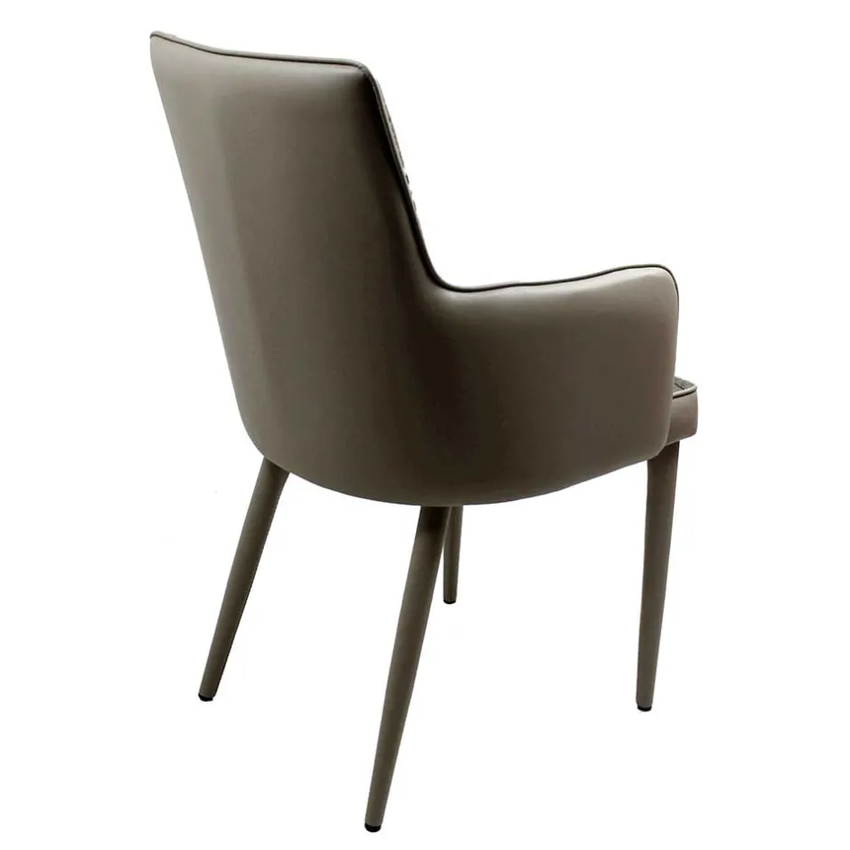 Wohnen Große Essgruppe in Grau Weiß Mervellin mit Bank (sechsteilig)