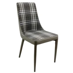 Wohnen Große Essgruppe in Grau Weiß Mervellin mit Bank (sechsteilig)