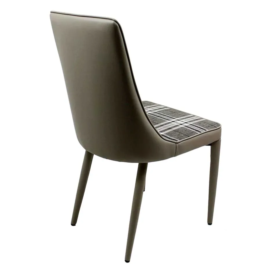 Wohnen Große Essgruppe in Grau Weiß Mervellin mit Bank (sechsteilig)