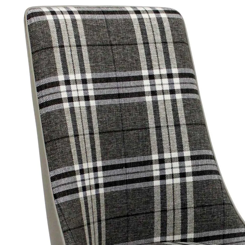 Wohnen Große Essgruppe in Grau Weiß Mervellin mit Bank (sechsteilig)