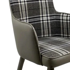 Wohnen Große Essgruppe in Grau Weiß Mervellin mit Bank (sechsteilig)