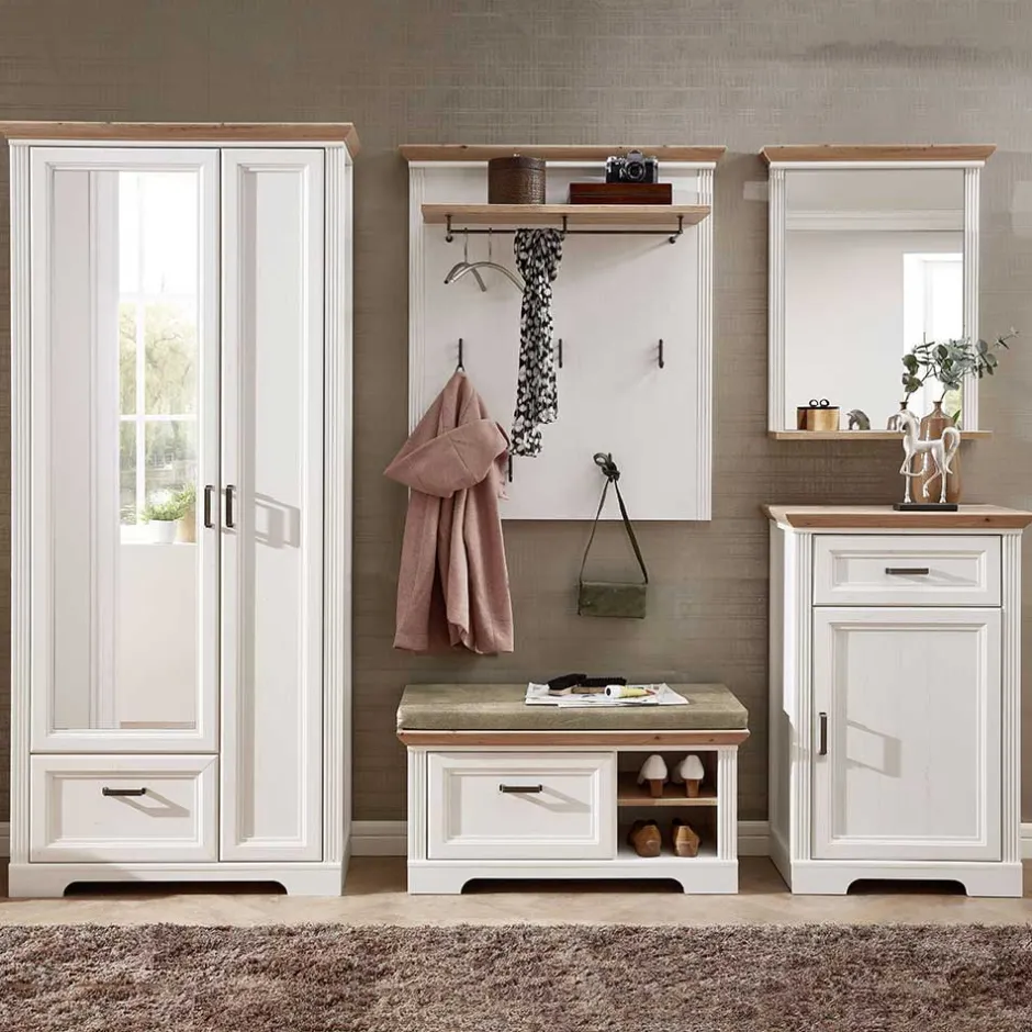 Große Flurmöbel Kombi Landhaus - Nurelcas (fünfteilig)^Wohnen Clearance
