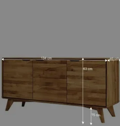 Große Holzkommode mit 3 Türen - Eavy^Wohnen