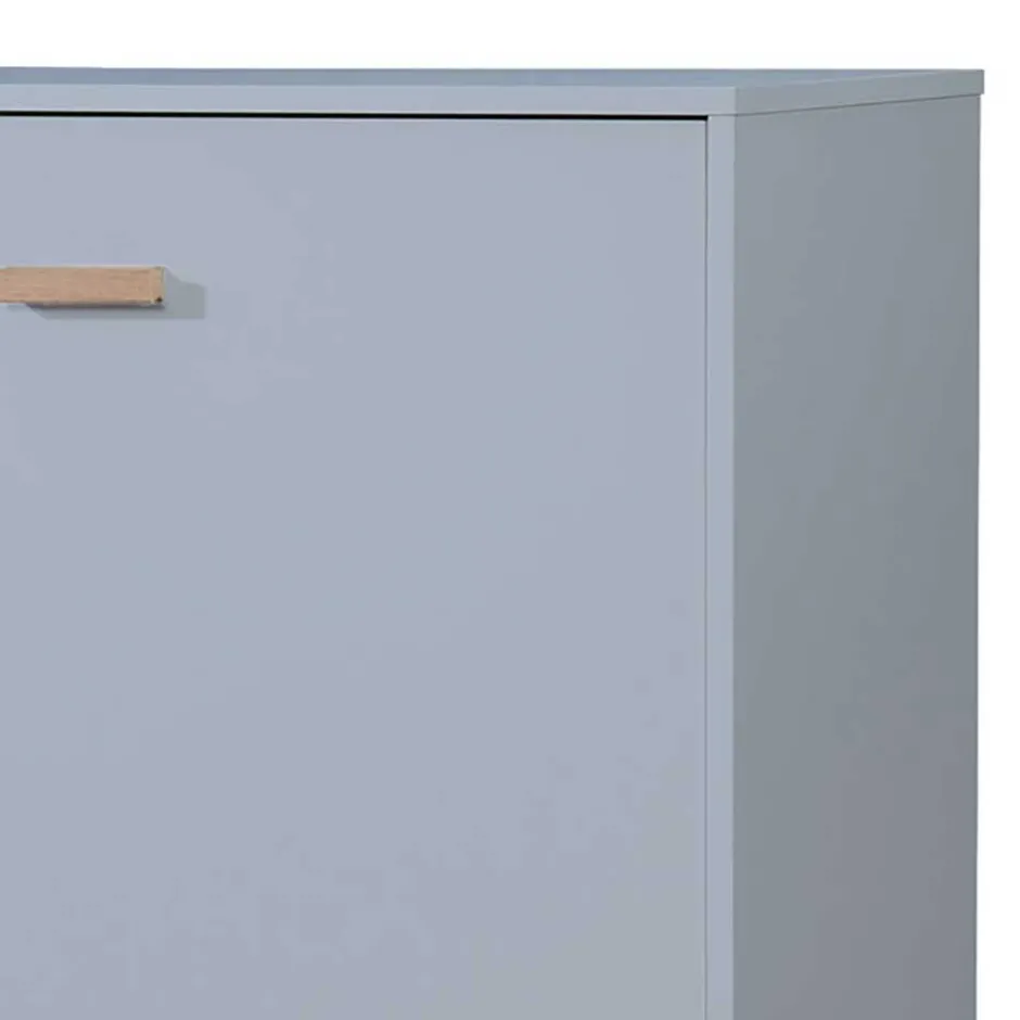 Wohnen Große Kombi-Kommode in Grau mit Eiche - Caldaro