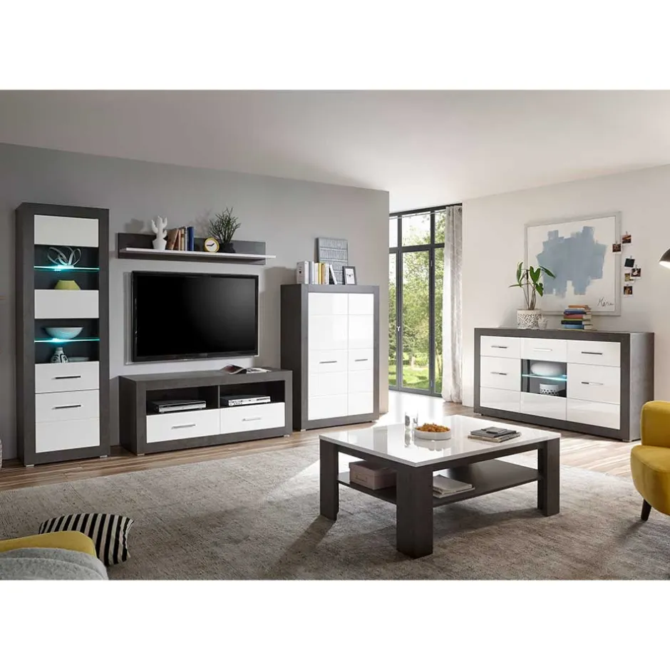 Große Wohnzimmer Einrichtung modern - Istensa (sechsteilig)^Wohnen Online