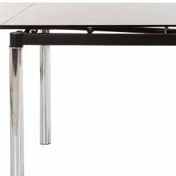 Großer Ausziehtisch aus Schwarzglas & Chrom - Tedyra^Wohnen