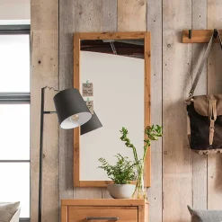 Großer Dielen Spiegel mit Holzrahmen - Mulcian^Wohnen Hot