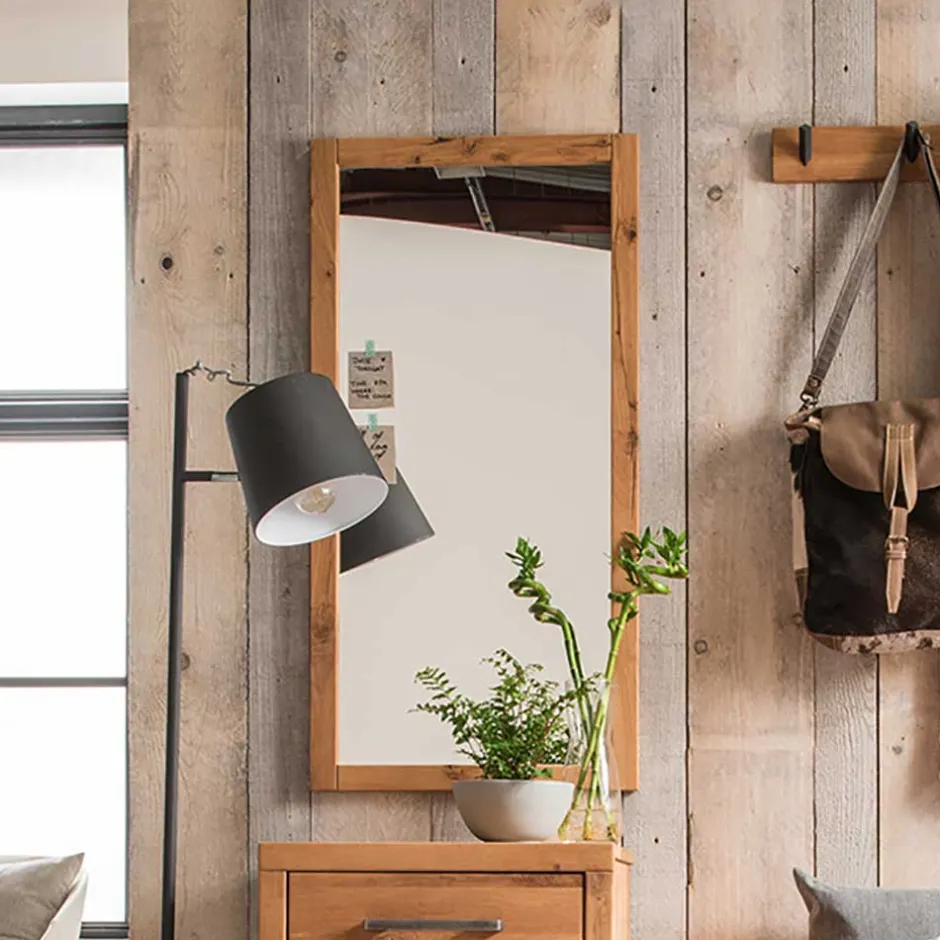 Großer Dielen Spiegel mit Holzrahmen - Mulcian^Wohnen Hot