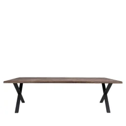 Wohnen Großer Esszimmertisch aus Eiche Rauchfarben - Isabelon