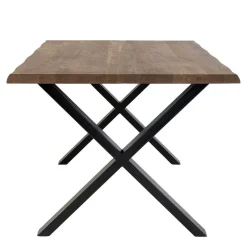 Wohnen Großer Esszimmertisch aus Eiche Rauchfarben - Isabelon