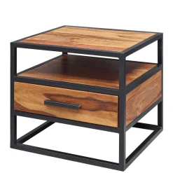 Wohnen Großer Industrial Nachttisch mit Schublade - Enyet