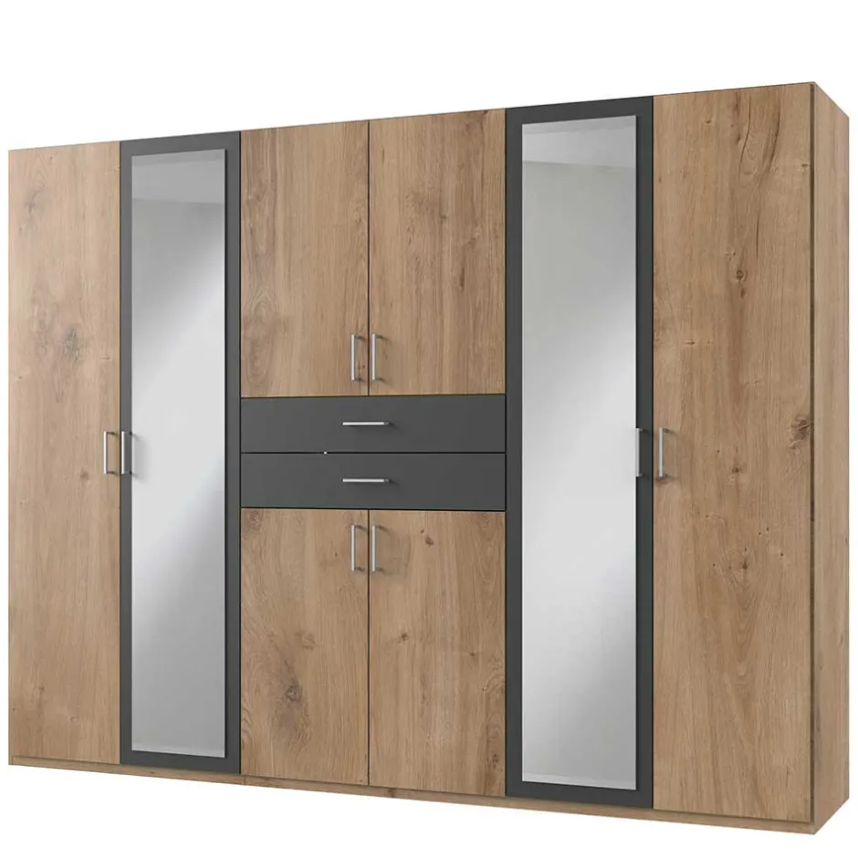 Großer Kleiderschrank 270 cm mit acht Türen - Ayla^Wohnen