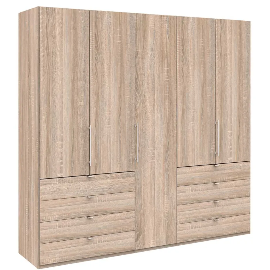 Wohnen Großer Kleiderschrank in Eiche Sägerau - Zayun