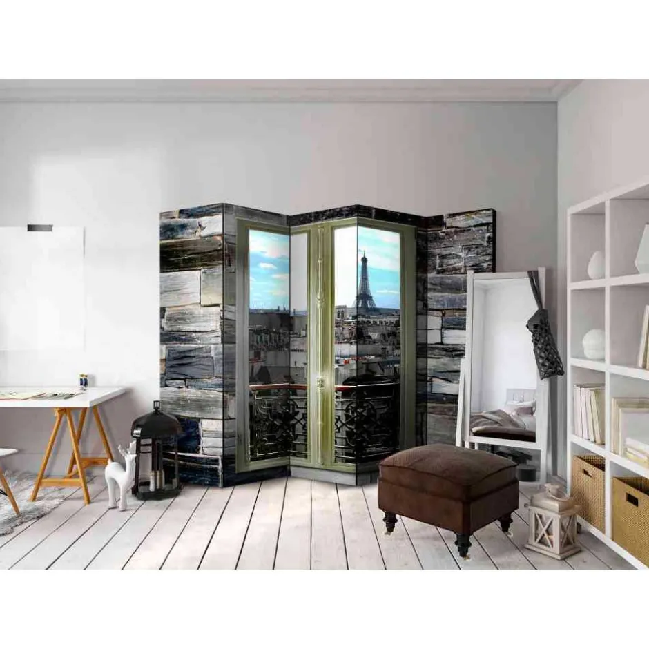 Großer Paravent Paris Ausblick - Liriana^Wohnen