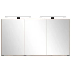 Großer Waschplatz mit 2 Becken & Badschränke - Crystoga (vierteilig)^Wohnen Online