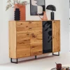 Großes Highboard mit Metall Bügelgestell - Flacona^Wohnen Best