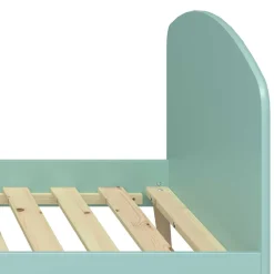 Kinder Wohnen Großes Kinderbett in Mint & Eiche - Vrespa