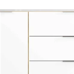 Wohnen Großes Sideboard in Wildeiche & Weiß - Riodna
