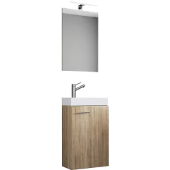 Wohnen Gäste Bad Waschtisch und Spiegel - Veny (zweiteilig)