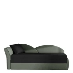 Wohnen Gästebett Recamiere in Grau und Schwarz - Viko