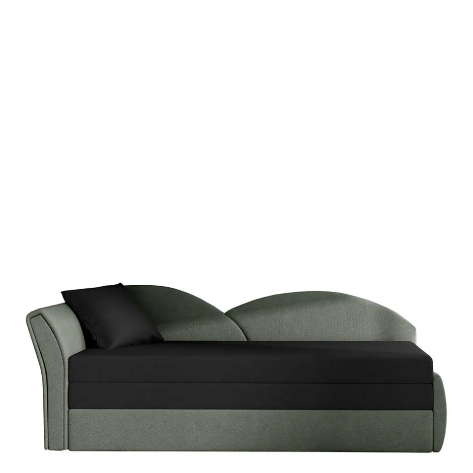 Wohnen Gästebett Recamiere in Grau und Schwarz - Viko