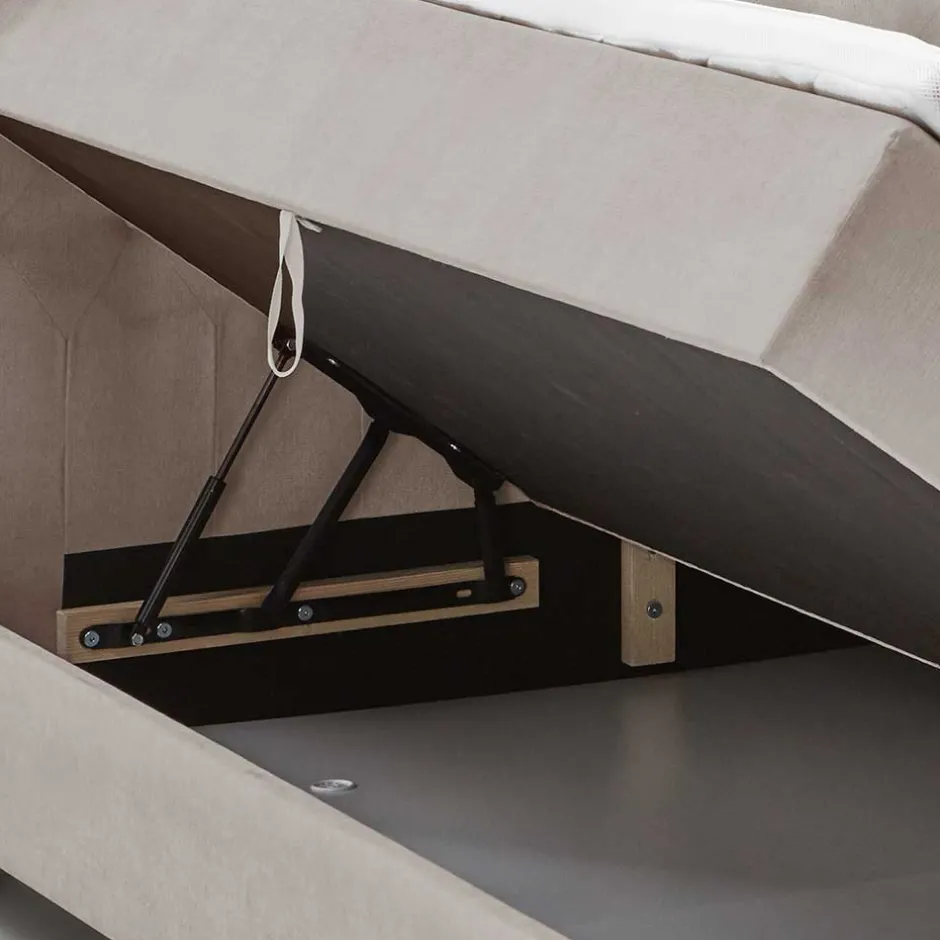 Wohnen H3 Komplettbett mit Bettkasten in Hellbraun - Furcia