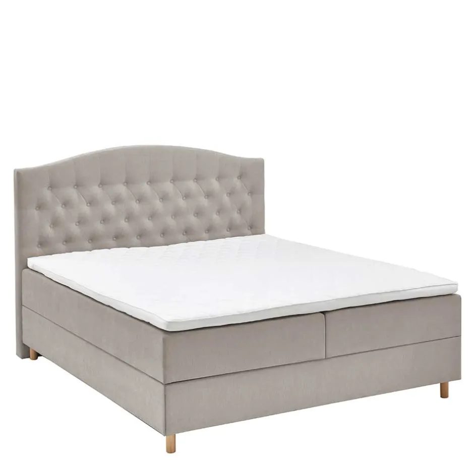 Wohnen H3 Komplettbett mit Bettkasten in Hellbraun - Furcia