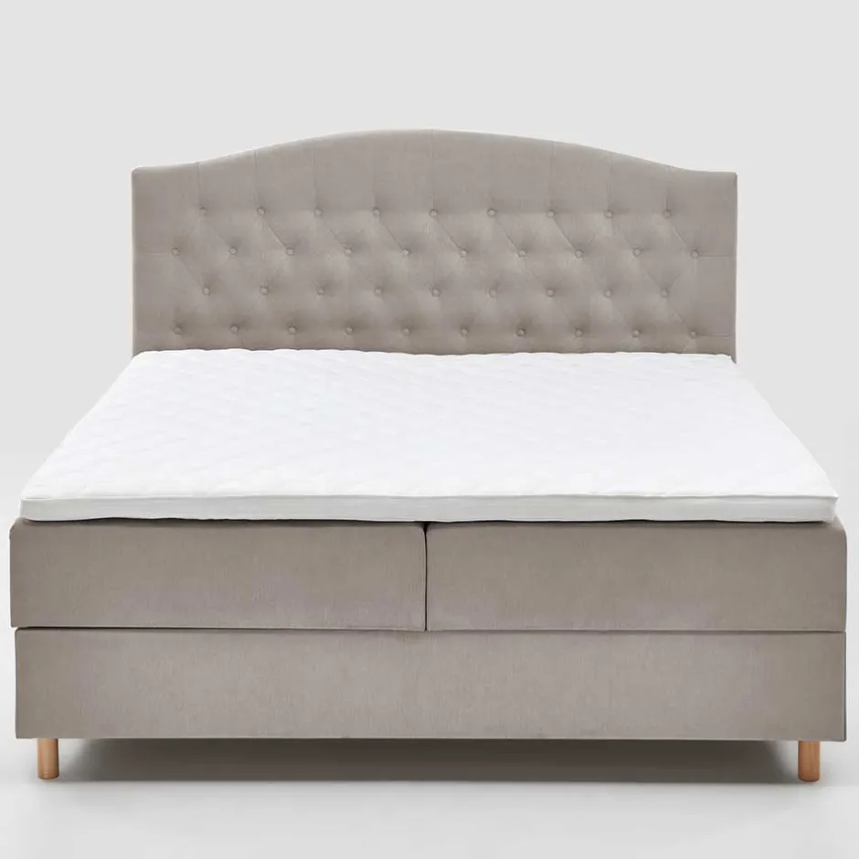 Wohnen H3 Komplettbett mit Bettkasten in Hellbraun - Furcia