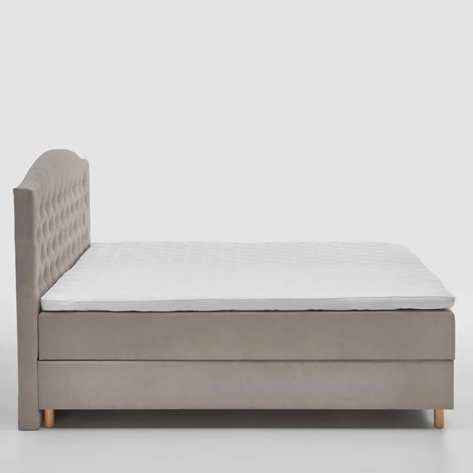 Wohnen H3 Komplettbett mit Bettkasten in Hellbraun - Furcia