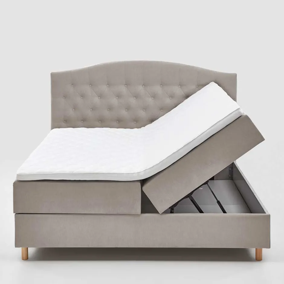 Wohnen H3 Komplettbett mit Bettkasten in Hellbraun - Furcia