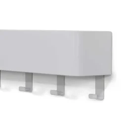 Wohnen Hakenleiste mit Ablage in Weiß - Kyonus