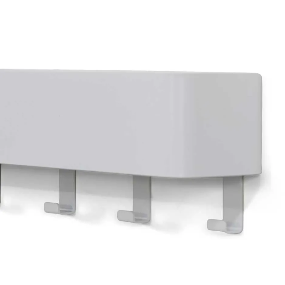 Wohnen Hakenleiste mit Ablage in Weiß - Kyonus